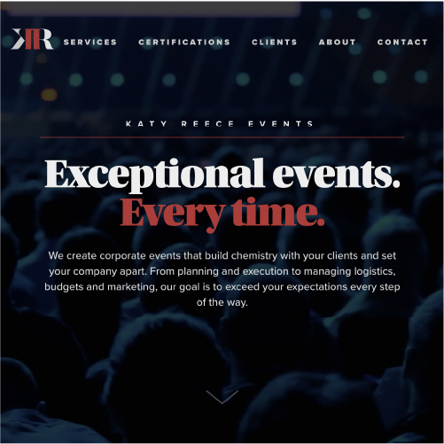 CORPORATE EVENTS WEBSITE