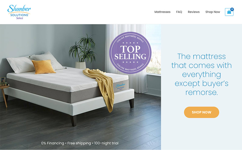 Slumber Solutions Website